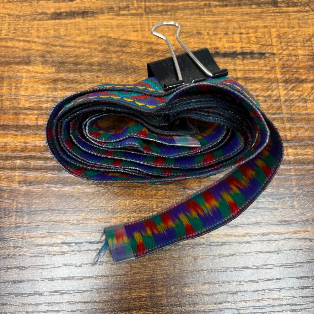 6ft‎ Geometric Southwestern Jacquard Trim Rainbow Ikat Woven Ribbon Colorful DIY